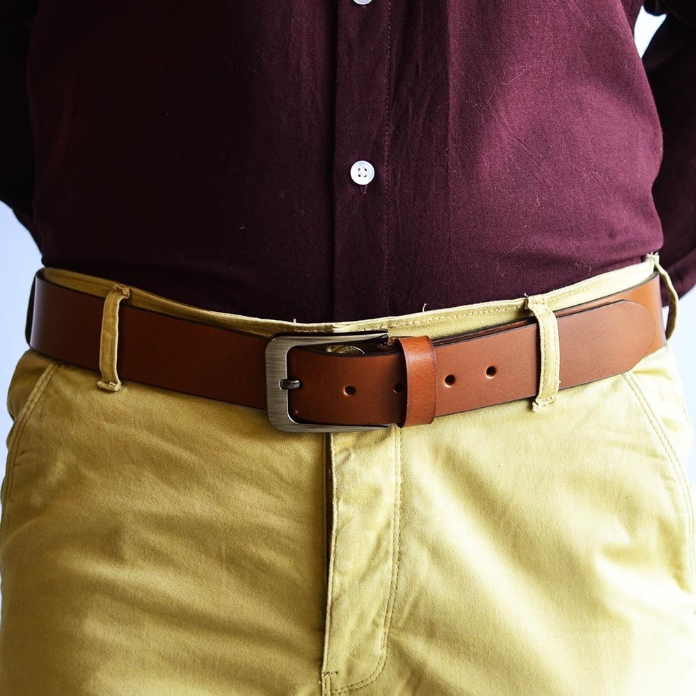 Light Brown Men's Belt